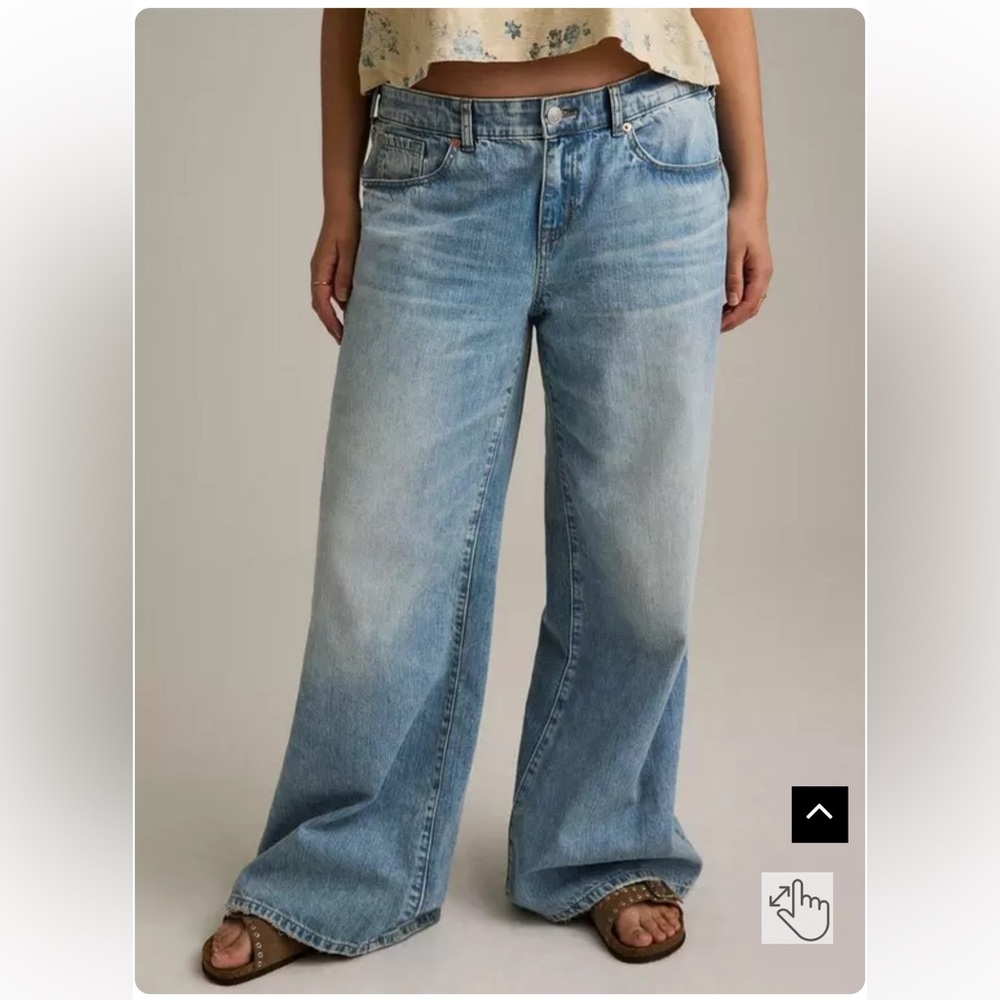 Torrid Festi Baggy Low-Rise Wide Leg Jean size 20s - Picture 2 of 7